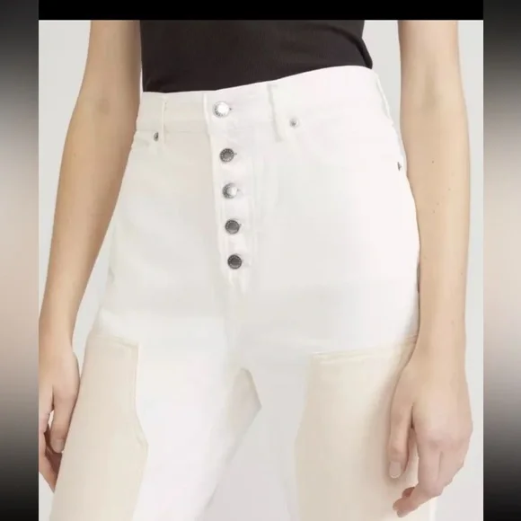 Everlane Womens The Painter Jean Bone White Size sz 27NWT $128 - Picture 3 of 13